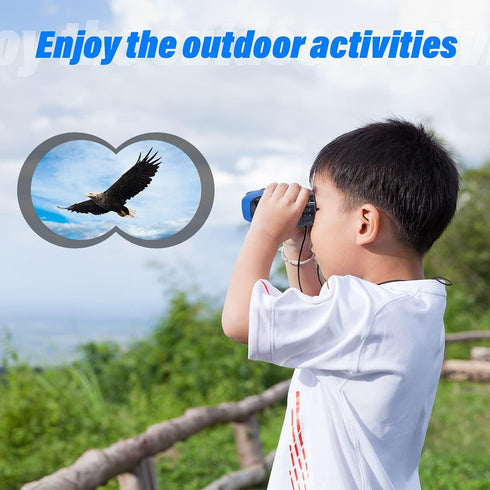 Perfect Binoculars for Kids, VNVDFLM Compact Waterproof Binoculars for Teens Boys Girls Birthday, Outdoor Telescope Toys for Boys Age 3-12 to Bird...