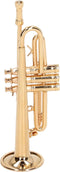 Trumpet Model Brass Miniature Trumpet Mini Musical Instrument Dollhouse Model Christmas Ornament...