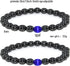 Anti-Swelling Black Obsidian Anklet, 2pcs Black Obsidian Anklet Swelling,Obsidian Beaded Bracelet For Men/Women Gifts...