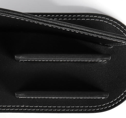 PU Leather Desk Organizer, Creative Stylish Office Accessories, Pen Holder Business Name Cards Holder Stand, Multi-Function Desktop Stationery Cad...