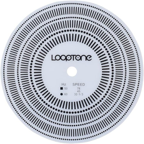 LoopTone LP Vinyl Turntables Tachometer Disc and Strobe Light?Profesional Speed Test Disk for Record Calibration and Rotational Speed Detection me...