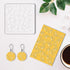BENECREAT 2Pcs Acrylic Textured Mat, Cherry Blossom and Gingko Patterns Acrylic Clay Texture Sheets Embossing Polymer Clay Tools for Clay Earrings...