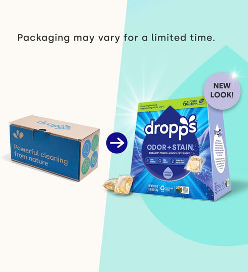 Dropps Stain & Odor Laundry Detergent Pods: Lavender Eucalyptus | 32 Count | HE Compatible + All Washers | Cold Wash + All Temperatures | Tackles ...