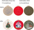 MeruniSkyBirds 3 Sets Embroidery Starter Kit with Christmas Pattern,Cross Stitch Set for Beginners, Full Range of Stamped Embroidery Kits with 3 E...
