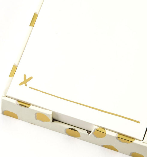 Kate Spade New York Women's Sticky Note Set, Flamingo Dot Gold (176255)...