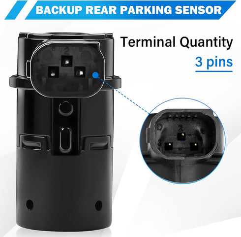 4 Pack Backup Rear Parking Aid Assist Sensor Compatible with Ford F150 F250 F350 E-150 E-250 Escape Explorer Lincoln Mercury Mariner Mountaineer -...