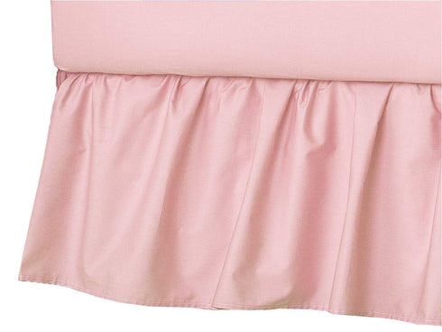 American Baby Company Ultra Soft Microfiber Ruffled Porta/Mini-Crib Skirt, Blush Pink, for Girls(Pack of 1)...