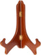 Bard's Hinged Walnut MDF Wood Plate Stand, 8" H x 7" W x 4.75" D (For 8" - 10" Plates), Pack of 2...