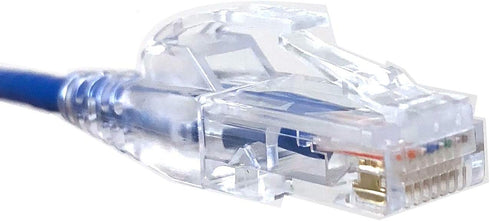 E08-010BL-SLIM 10' Ultra Slim Cat6 Utp RJ45 Patch Cable, Blue...