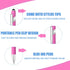 6 Pcs Blue Ink Ballpoint Pen with Stylus Tip 2 in 1 Ballpoint Pen Metal Pens Stylus Pen for Touch Screens Office Coworkers (Multi Pink)...