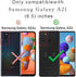 for Galaxy A21 Phone Case, Samsung A21 Phone Case, with Screen Protector, Design Well Made Shockproof Slim Clear Color Soft TPU Protection Cover C...