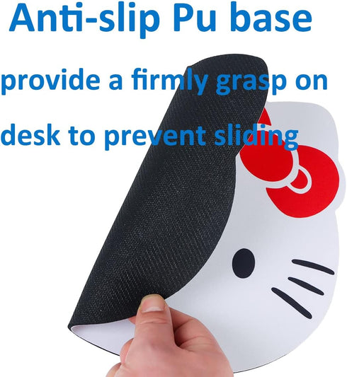 Hello Kitty Cute Mouse Pad for Computer Laptop Accessories for Women, Kawaii Office Desk Decor Stuff (White)...