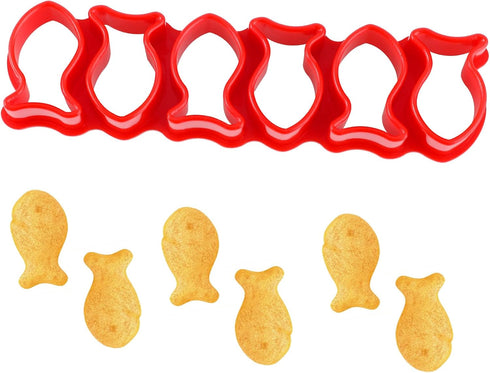 Mini Gold Fish Cracker Cutter Set GoldFish Cracker Cookie Cutter Tiny Fish Cookie Cutters Mini Plastic Fish Biscuit Cutter for Tiny Treats Fish Sh...