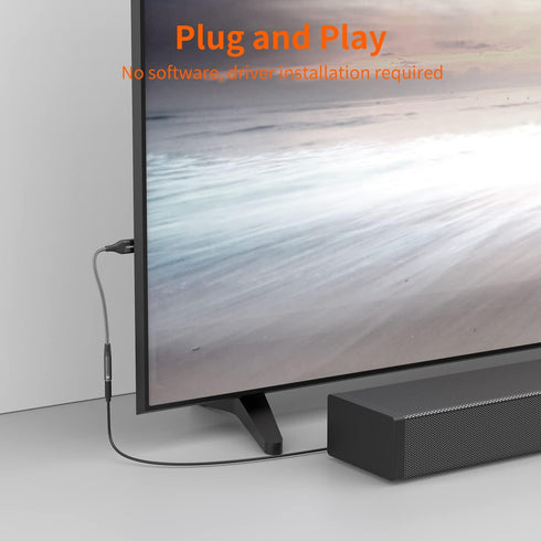 JXMOX USB to 3.5mm Jack Audio Adapter, (2-Pack) USB to Audio Jack Adapter Headset, USB-A to 3.5mm TRRS 4-Pole Female, External Stereo Sound Card f...