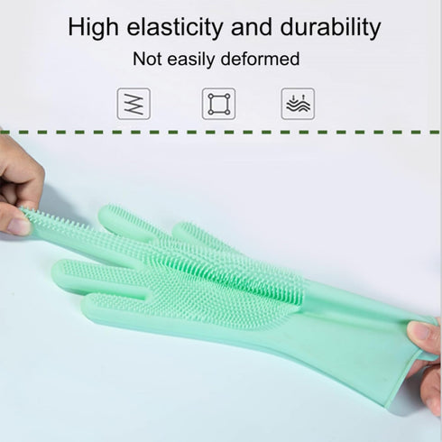 Pet bathing gloves are designed for pet grooming and bathing. They are heat resistant and have high tooth density. They are perfect for bathing an...