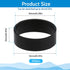 200 Pieces 0.5 Inch Small Elastic Silicone Rubber Bands Black Strong Rubberbands Heavy Round Siliconebands for Wire Cord Cable Wrapping, Bundle...