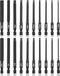 20 Piece Hex Head Allen Wrench Drill Bit Set, 1/4 Inch Hex Shank Metric and SAE S2 Steel Hex Bit Set, Magnetic Tips 3 Inch Long...