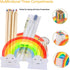 Acrylic Pen Holder, Cute Rainbow Pencil Holders, Supply Caddy Phone Holder Desk Organizer for Office Supplies Makeup Brush Classroom Organization ...