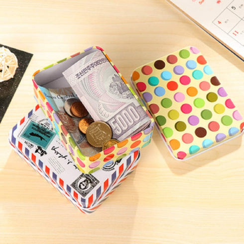5 Pack Metal Tins Box Containers 3.54 x 2.56 x 1.1 inch, Mini Portable Small Tins with Lids, Rectangular Case Empty Box for Candies, Pills, Earrin...