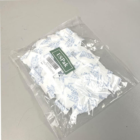 USPak Deisscant Packs 2 Gram 100 Packets Silica Gel Drying Agent Moisture Absorbers Dehumidifiers for Storage...