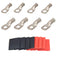 4 Pack 6 AWG 3/8 Lugs & 6 AWG 5/16 Lugs Tinned Copper Terminal,Marine Battery Welding Lugs Terminal Connectors with 8 Pieces Ratio 3:1 Dual Wall A...