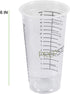 Disposable Measuring Cups for Resin – Pack of 20 16oz Clear Plastic Graduated Epoxy Mixing Cup for Paint, Resin, Stain – 1/2 Pint Reusable Plastic...