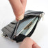 Boshiho Saffiano Leather Credit Card Holder Coin Change Purse with Key Ring Keychain - unisex...