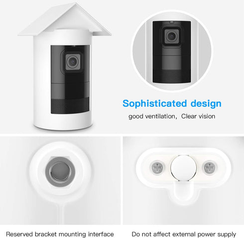 HOLACA Water-Proof Silicone Cover Protective Case for Ring Stick Up Cam Battery HD Security Camera(3rd Generation) - Anti-Scratch Protective Cover...