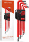 GETLITOOL 9PCS Magnetic Allen Key Set, S2 Steel Metric Long Arm Allen Wrench Set with Storage Bracket, Ball End Hex Key with Size-Marked for Bicyc...