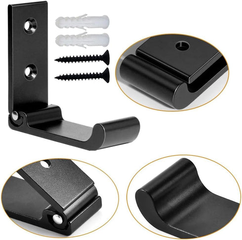 AFKSMILE 5Pcs Versatile Coats Hooks Set - Hooks for Towels, Bags, Hats, Headphones & More, Heavy Duty, Wall Mounted, Space-Saving Design for Home ...