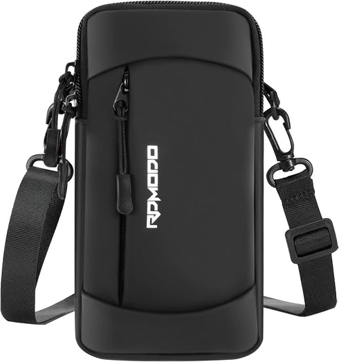 Running Armband Phone Holder & Crossbody Shoulder Bag, Arm Band for Phone for Running Walking, Waterproof Phone Pouch for iPhone 15 14 13 Pro Max ...