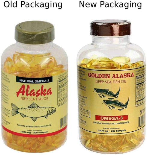 Omega 3 Alaska Deep Sea Fish Oil 1000mg 200 Softgels...