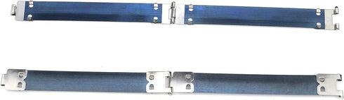 Coshar 20pcs Metal Internal Flex Frames Kiss Clasp Spring Clip Hook for Coin Bag Purse Wallet DIY Craft, 110mm Long...