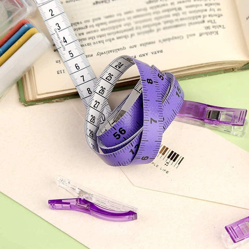 Sewing Ruler 4 Styles Clothing Patterning Ruler Sewing French Curve Ruler Metric Shaped Plastic Sewing Tools Include Fabric Chalk Sewing Clips Per...