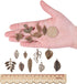 PH PandaHall 150pcs 15 Styles Tree Leaf Charms Pendants, Tibetan Branch Leaves Charms Metal Alloy Leaf Beads Antique Bronze Dangle Charm for Fall ...