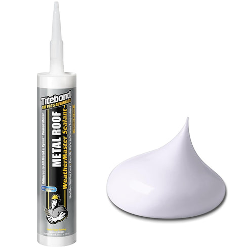 Titebond WeatherMaster Metal Roof Sealant 61031 White 10.1-Oz...