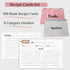 Recipe Cards 4x6, Set of 100 with 8 Category Dividers - Beautifully Designed 4x6 Recipe Cards for Your Culinary Creations...