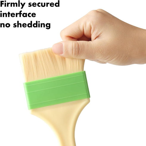 3 Pcs Basting Pastry Brush, Cooking Brush Set, Grill Brush, Food Brush For Baking, Perfect For Marinade, Sauce, Egg Wash, Butter, BBQ Brushes...