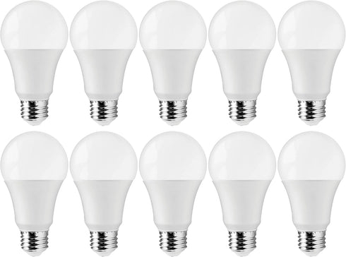 Satco S11438 12-Watt A19 LED Light Bulbs, 75-Watt Replacement, 5000K Natural Light, 1100 Lumens, 10 Pack...