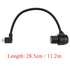 QIANRENON 90° Micro USB Panel Flush Mount Waterproof Extension Cable Micro USB 5 Pin Right Angle Male to Female Connector for Fixied on Dashboard ...