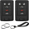 2pcs Compatible with Cadillac ATS CTS DTS XTS SRX STS Escalade ESV Chevrolet Corvette Impala Monte Carlo Buick Lucerne OUC6000066 Silicone Key Fob...