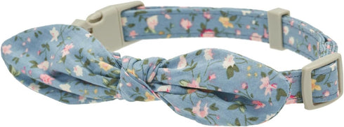 Dog Collar with Bowtie,Cotton Floral Bowtie Dog Collars for Small Medium Puppy Female & Male Dogs,Wedding Holiday Pet Collars...