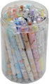 YIKANGHENG 50 Pcs Fine Point Cute Pens With a Pen Holder, 0.5mm 50 Different Random Styles Black Ink Kawaii Gel Pens for Office, Study, Gift and H...