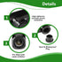 Insulated Inline Splice Connector Allen Hex Electric Connector and Cable Connector CU9AL Dual Rated for Copper and Aluminum Wire Black (3/0 AWG)...
