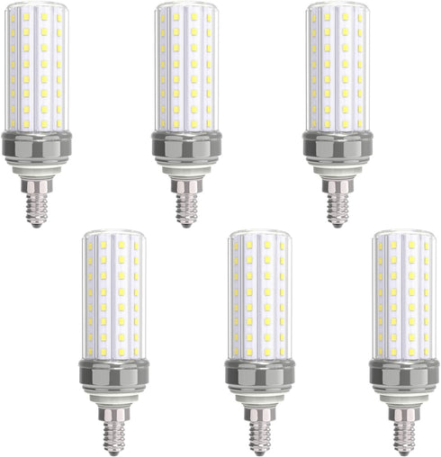 Intpro LED Corn Light Bulb 150W Equivalent 2000 Lumen 5000K Warm White 12W E12 Base Non-dimmable Corn Lighting for Home Garage Warehouse Indoor LE...