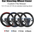 GIANT PANDA Steering Wheel Cover for Nissan Rogue - Car Steering Wheel Cover for Nissan Altima Sentra(Red-Round-Shaped)...