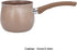 Milk Pan, 10cm Dia Nonstick Saucepan with Pour Spouts Aluminum Alloy Sauce Pan Enameled Inside Coating Small Soup Pot with Single Handle for Coffe...