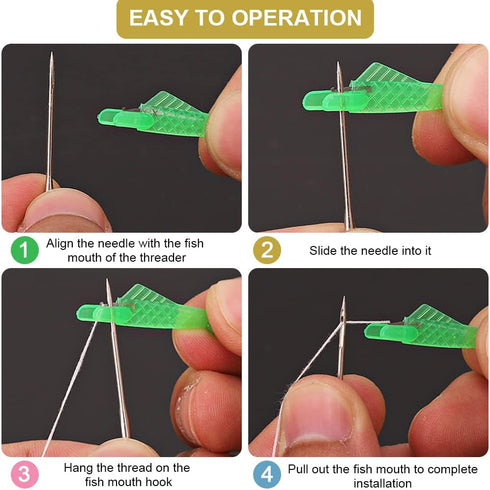 30 Pcs Sewing Machine Needle Threader Fish Type Quick Sewing Threader Embroidery Floss Automatic Sewing Craft DIY Tool......