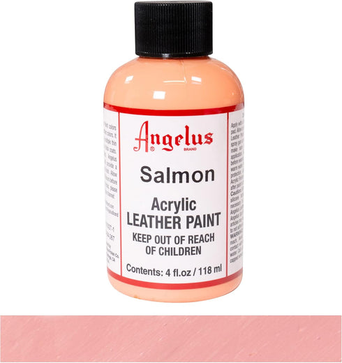 Angelus Acrylic Leather Paint, 4 oz, Salmon...