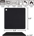 Silicone Trivet Mats Hot Mat - Hot Pads Robust Non Slip Coasters Heat Resistant Mats (Black)...